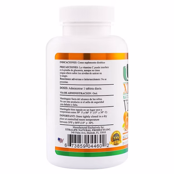 VITAMIN C 1000 MG X 60 CAPS - XTRALIFE - Imagen 3