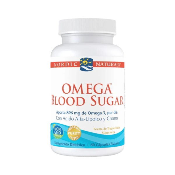 OMEGA BLOOD SUGAR 896 MG x 60 CAPS - NORDIC NATURALS - Imagen 3