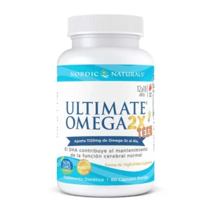 ULTIMATE OMEGA 2X TEEN 60 CAPS - NORDIC NATURALS