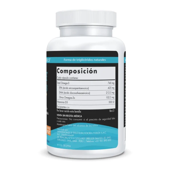 ULTIMATE OMEGA-D3 SPORT 60 CAPS - NORDIC NATURALS - Imagen 2