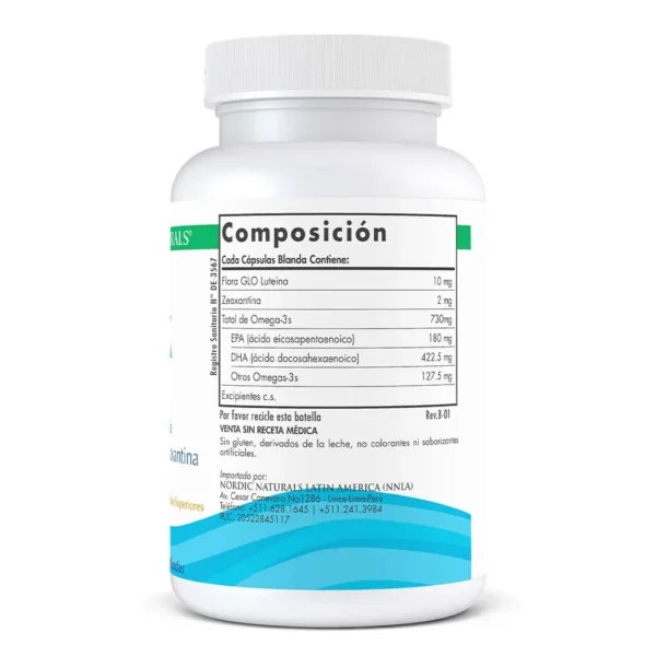 OMEGA VISION 60 CAPS - NORDIC NATURALS - Imagen 2