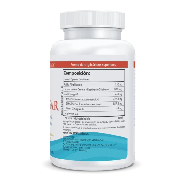 OMEGA BLOOD SUGAR 60 CAPS - NORDIC NATURALS - Imagen 2