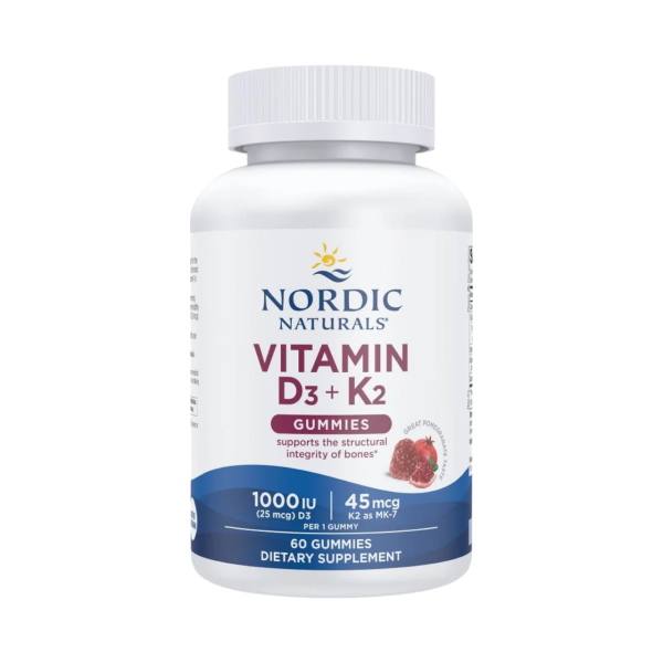 VITAMIN D3 + K2 GUMMIES 60 CAPS - NORDIC NATURALS - Imagen 2