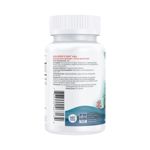 CHILDREN'S DHA XTRA 363 MG x 90 CAPS - NORDIC NATURALS - Imagen 4