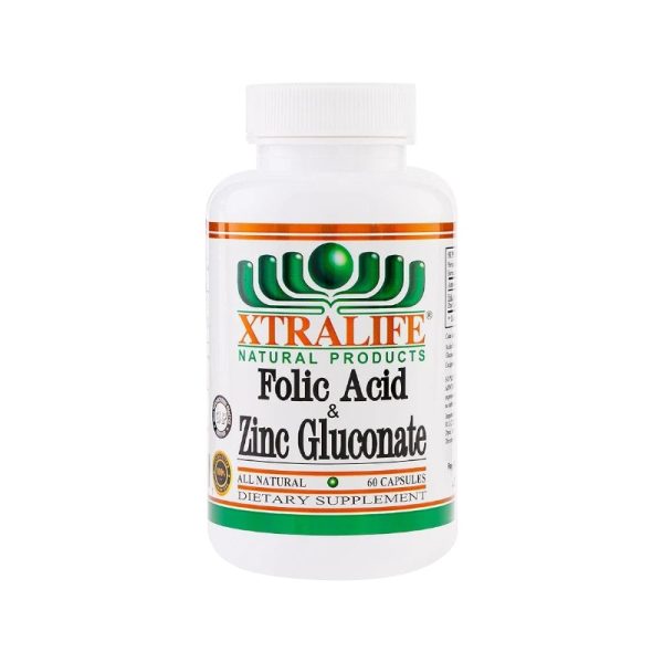 ÁCIDO FÓLICO y ZINC GLUCONATE x 60 CAPS - XTRALIFE - Imagen 3