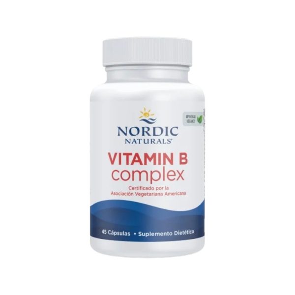 VITAMIN B COMPLEX x 45 CAPS - NORDIC NATURALS - Imagen 3