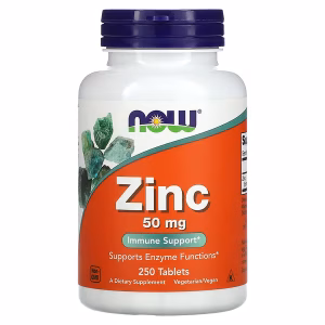 ZINC 50 MG x 250 TABLETS - NOW