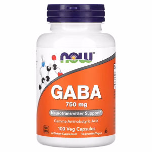 GABA 750 MG x 100 CAPS - NOW