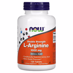 L-ARGININA (Double Strength) 1000 MG x 120 TABLETS - NOW