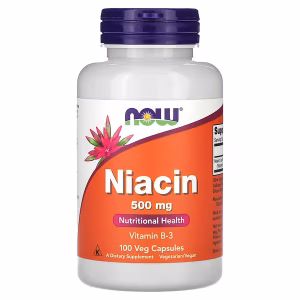 NIACIN 500 MG x 100 CAPS - NOW