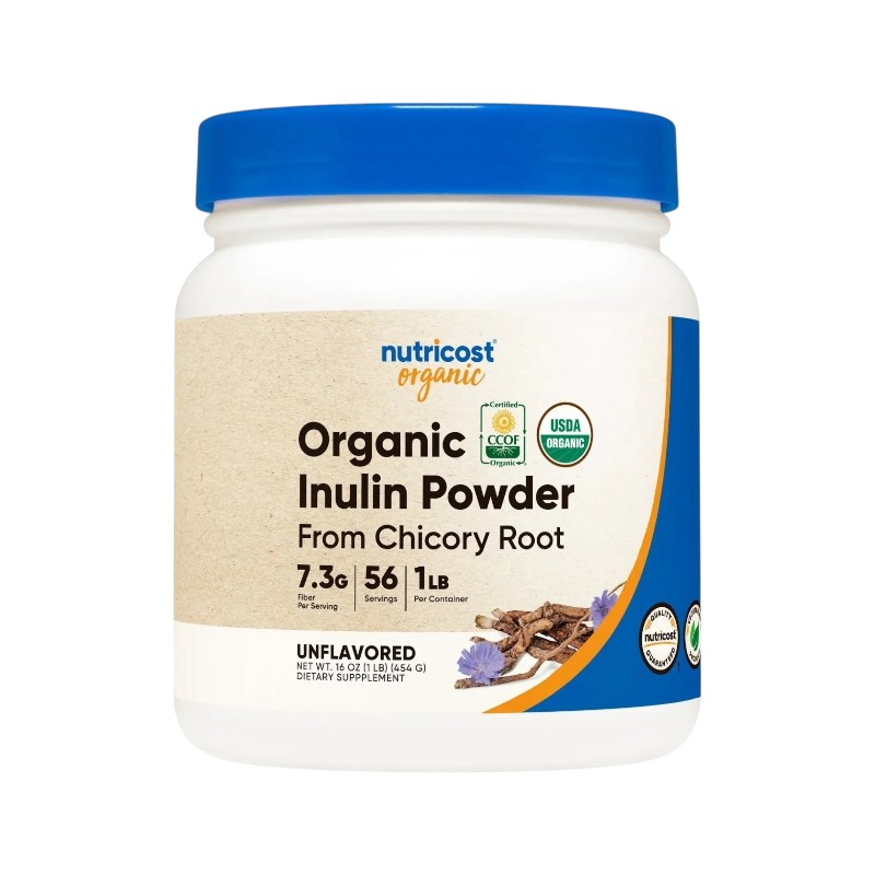 POLVO DE INULINA ORGÁNICA (de raíz de achicoria) 454 GR - NUTRICOST - Imagen 5