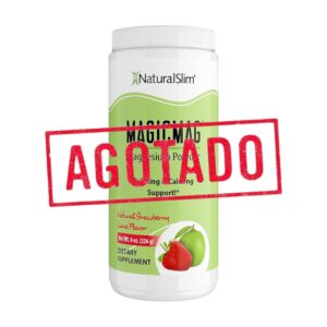 NaturalSlim Polvo de Citrato de Magnesio Magicmag - Mezcla de Bebida Antiestrés - 8 Oz