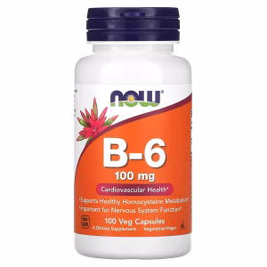 B-6 100 MG  x 100 CAPS - NOW