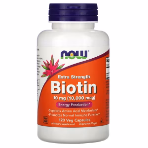 BIOTIN (Extra Strength ) 10 MG x 120 CAPS - NOW