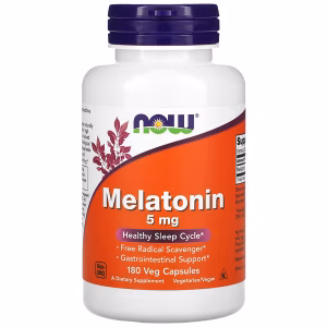 MELATONIN 5 MG x 180 CAPS - NOW