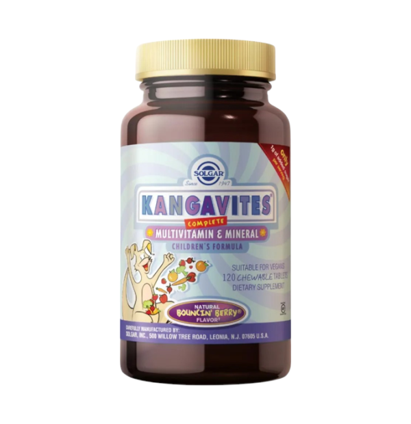 KANGAVITES MULTIVITAMIN E MINERAL x 120 TABLETAS - SOLGAR - Imagen 2