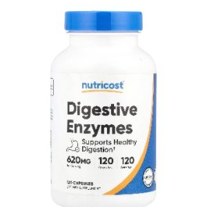 ENZIMAS DIGESTIVAS 620 MG x 120 CAPS - NUTRICOST