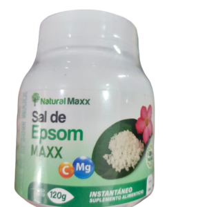 Sal de epsom (sulfato de magnesio) 120gr - NATURALMAXX