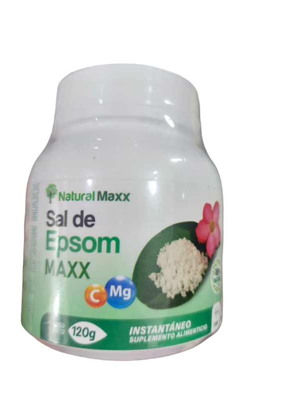 Sal de epsom (sulfato de magnesio) 120gr - NATURALMAXX