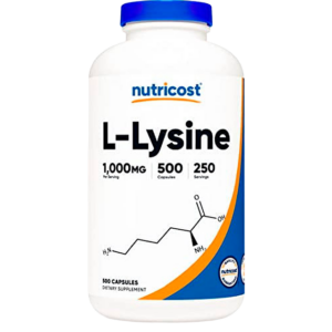 L-LYSINE 1000mg X 500 Capsules - NUTRICOST
