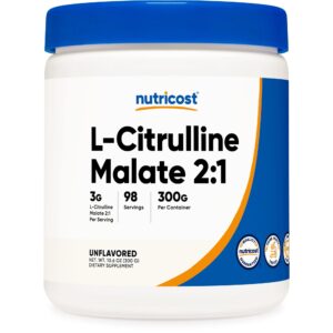 L-CITRULINE MALATE 2:1 (POLVO 300 Gr) - NUTRICOST