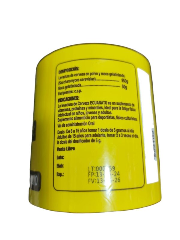 LEVADURA DE CERVEZA 1 Kg - ECUANATU - Imagen 2