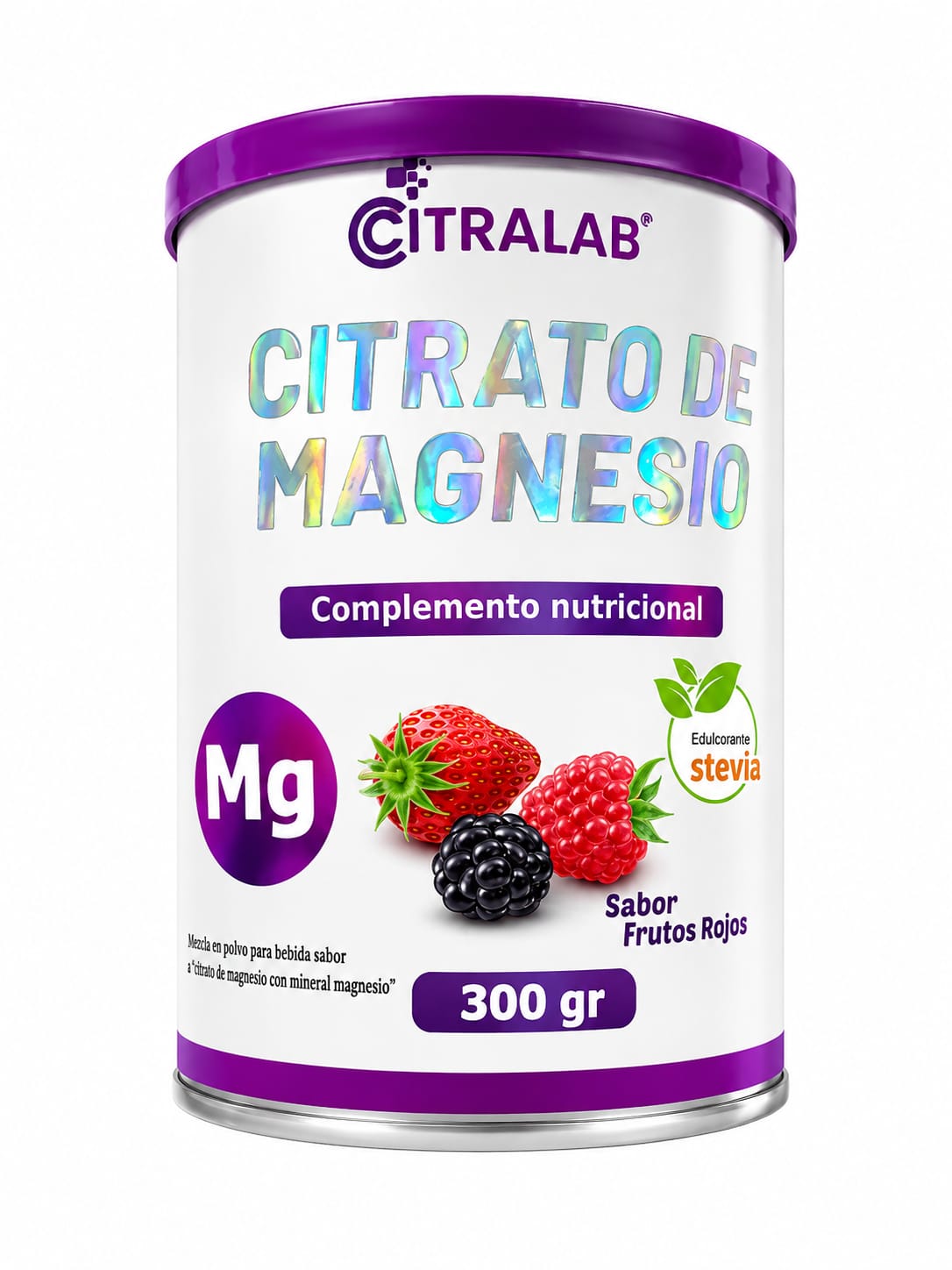 CITRATO DE MAGNESIO (Frutos Rojos) 300 gr - CITRALAB