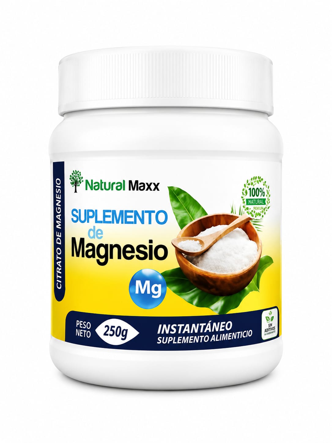 SUPLEMENTO DE MAGNESIO 250 GR - NATURAL MAXX - Imagen 2