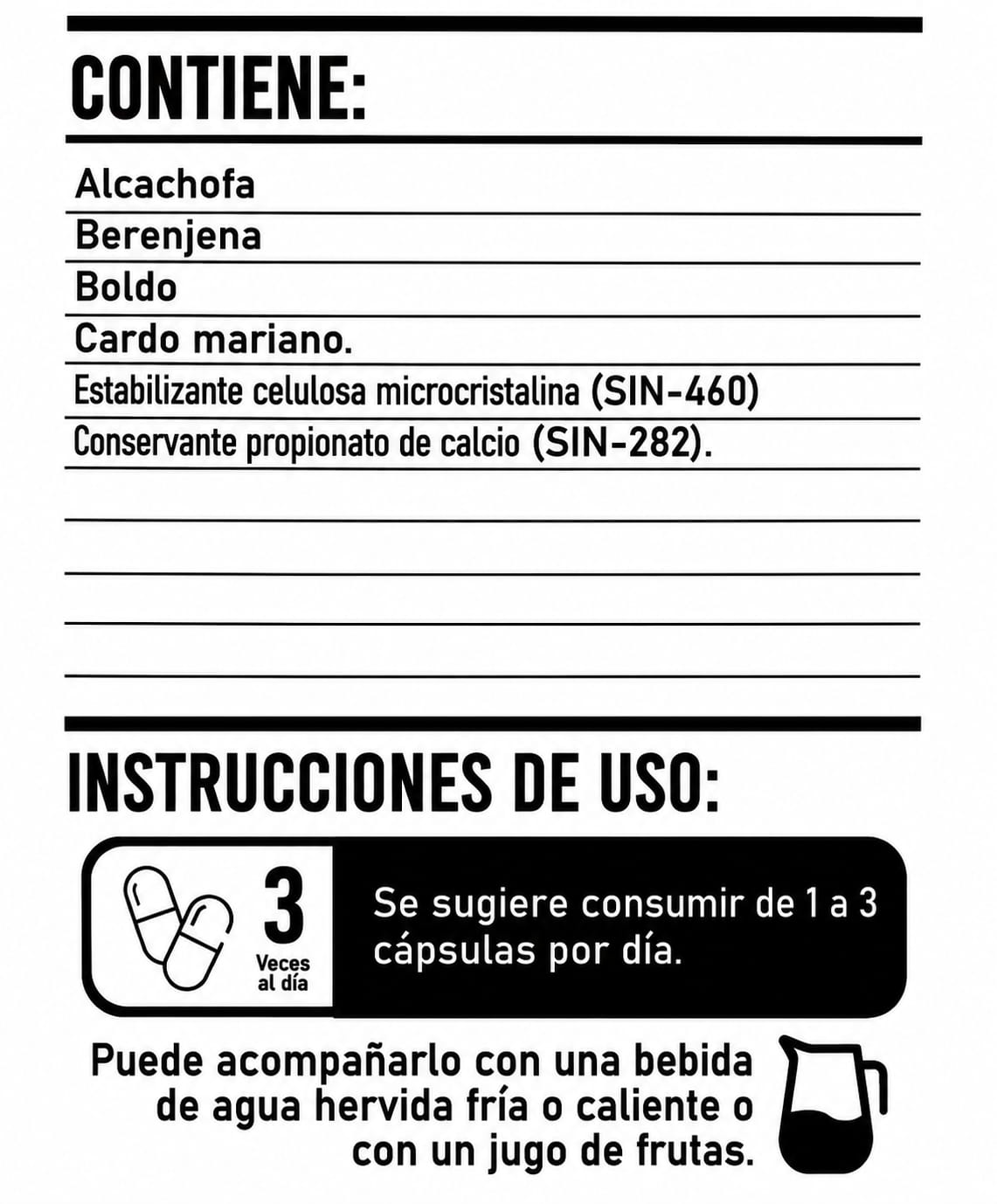 CARDO MARIANO MAXX (Berengue, Boldo y Alcachofa) 100 CAPS -NATURAL MAXX - Imagen 2
