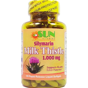 SILYMARIN (Milk Thistle) 1000 MG x 100 CAPS - SUN VITAMINS