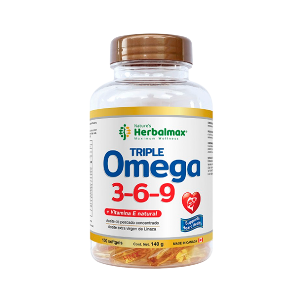 TRIPLE OMEGA 3,6,9 DE 1400mg x 100 SOFT - HERBALMAX