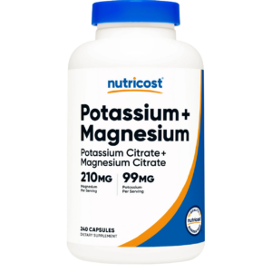 POTASIO (99 mg) Magnesio (210 mg) Citratos, 240 CAPS - NUTRICOST