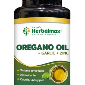 OREGANO OIL + GARLICarlic + ZINC x 60 CAPS - HERBALMAX