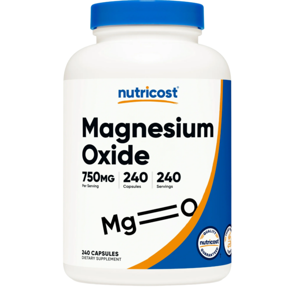 Suplemento de Xido de Magnesio 750 Mg X 240 CAPS - NUTRICOST