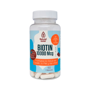 BIOTINA 10,000 mcg x 60 CAPS - NATURAL CENTER