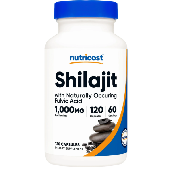 SHILAJIT (con Ácido fúlvico de origen natural) 1000 MG x 120 CAPS -  NUTRICOST