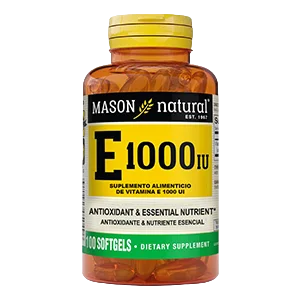Vitamina E 1000IU x 100 capsulas - Mason Natural
