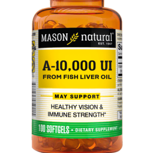 A-10 000 UI (Fish Liver Oil) x 100 CAPS - MASON NATURAL