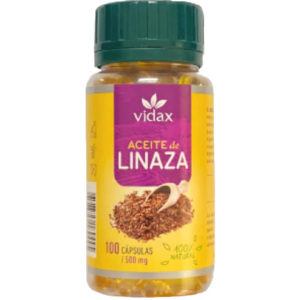 ACEITE DE LINAZA 500 MG x 100 CAPS - VIDAX
