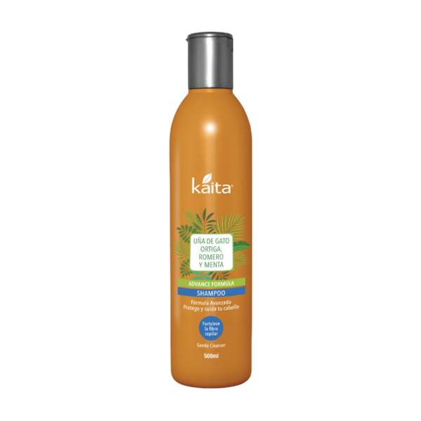 Shampoo (uña de gato, ortiga, romero y menta) 500 ml - Kaita