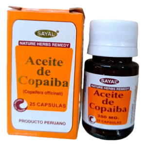Aceite De Copaiba 350 Mg x 25 capsulas - Sayal