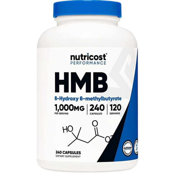 HMB (hidroxi metilbutirato Calcium) 1000Mg x 240 Capsulas - NUTRICOST
