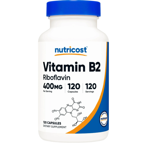 Vitamina B2 (Riboflavina) 400 Mg X 120 CAPS - NUTRICOST