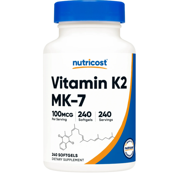 VITAMIN K2 MK-7 100 Mcg X 240 CAPS - NUTRICOST