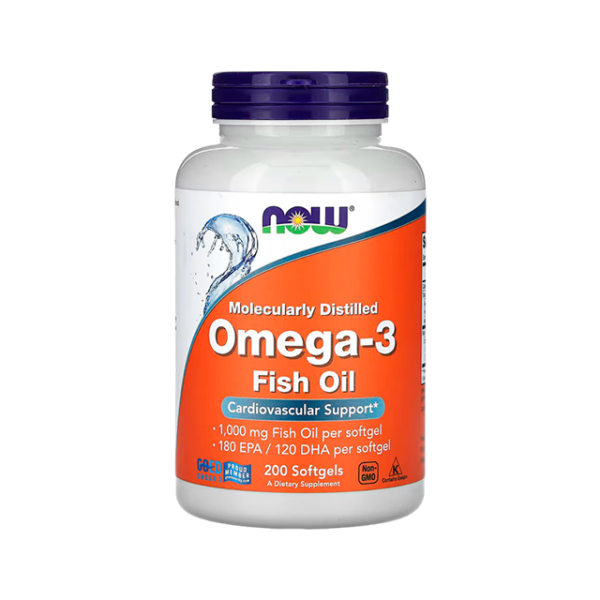 OMEGA-3 FISH OIL 1000 MG X 200 SOFT - NOW