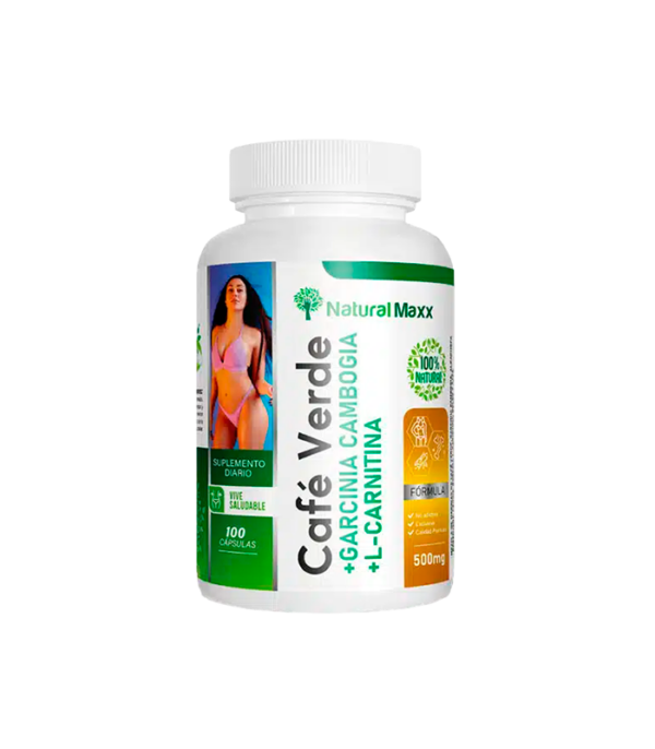 GARCINIA CAMBOGIA + L-CARNITINA, CAFE VERDE x 100 CAPS - NATURAL MAXX