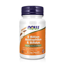 8 BILLION ACIDOPHILUS & BIFIDUS x 60 CAPS - NOW