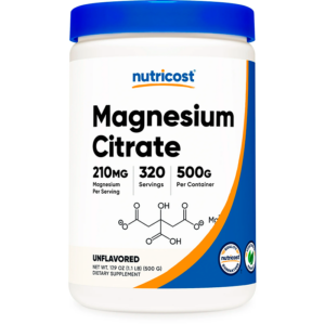 MAGNESIUM CITRATE 210 MG X 500 G (500 Gr POLVO) - NUTRICOST