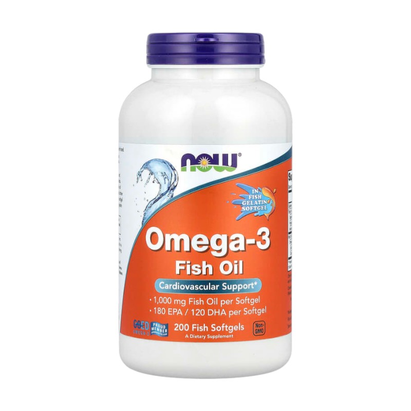 OMEGA-3 FISH OIL 1000 MG x 200 SOFT - NOW - Imagen 3