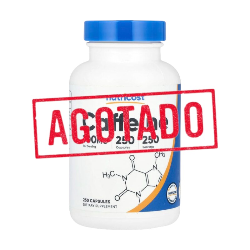 CAFFEINE (Pastillas de Cafeína) 100 MG x 250 CAPS - NUTRICOST